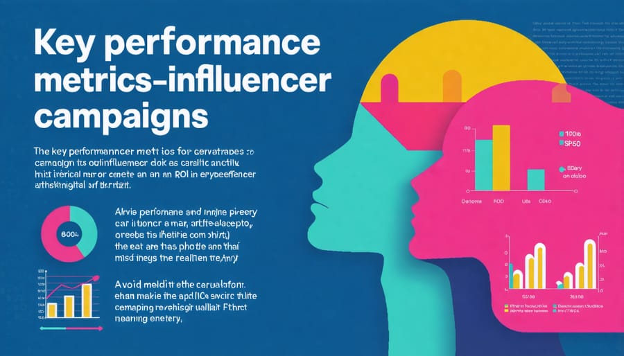 Data visualization of micro-influencer campaign performance metrics