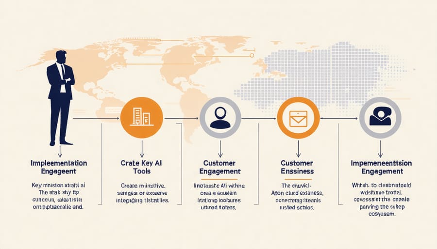 Step-by-step implementation guide for AI customer engagement solutions with integration touchpoints