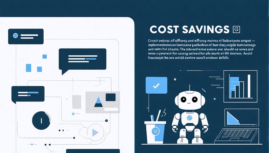Data visualization of educational institution cost savings through chatbot adoption
