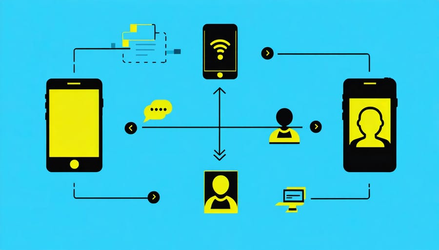 Diagram illustrating cross-device data collection and user identification methods