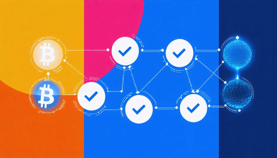 Supply chain management system with blockchain verification points