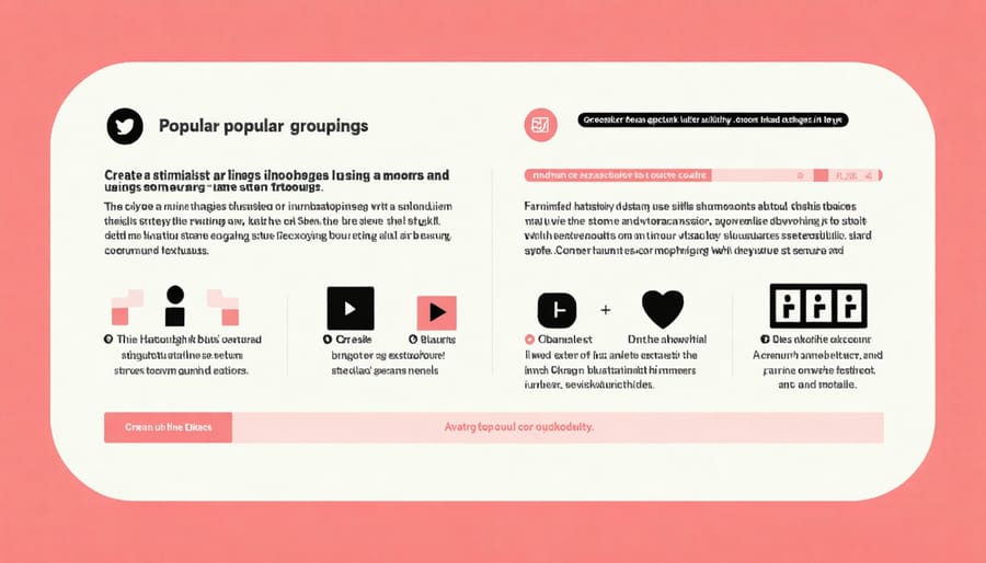 Visual diagram of effective hashtag categories and usage patterns for Instagram growth