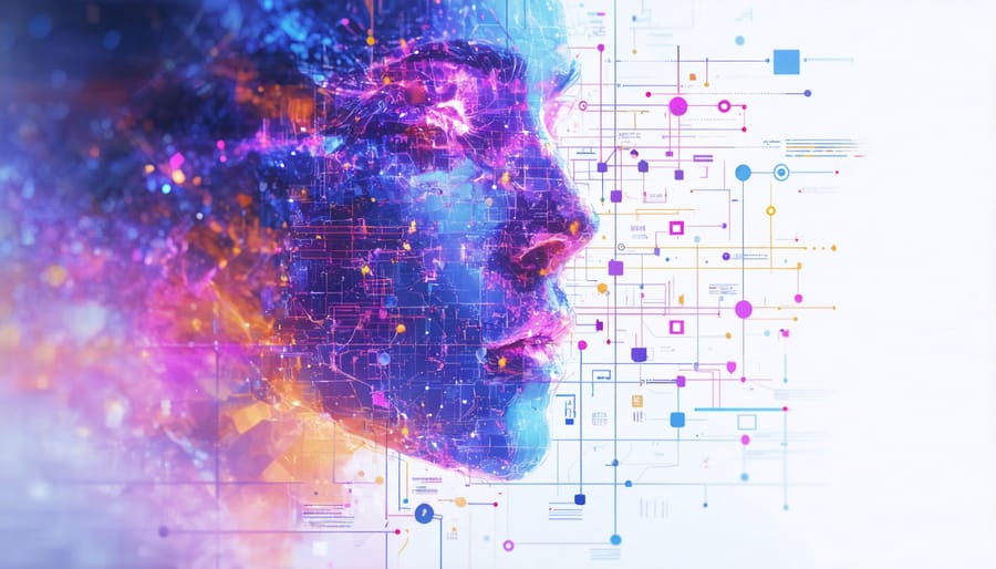 Animated representation of how blockchain tracks and verifies digital ad transactions in real-time