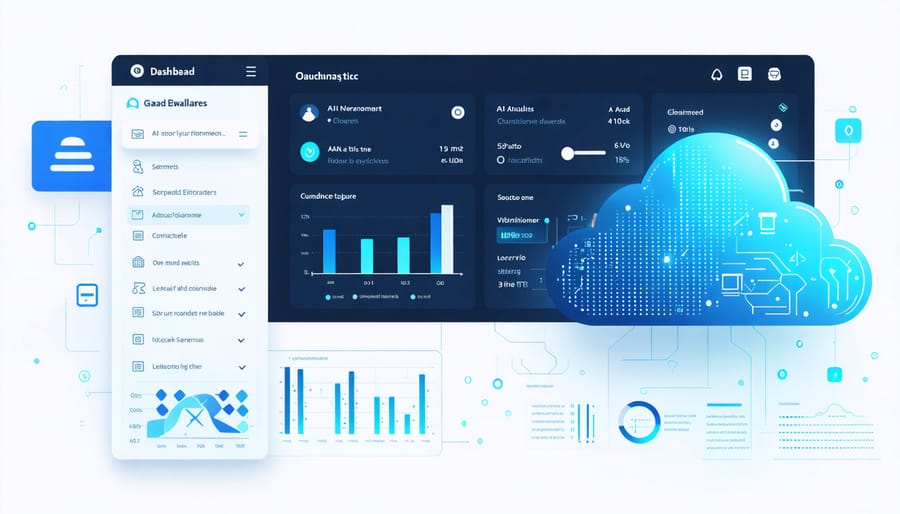 Cloud-based analytics dashboard with machine learning visualizations