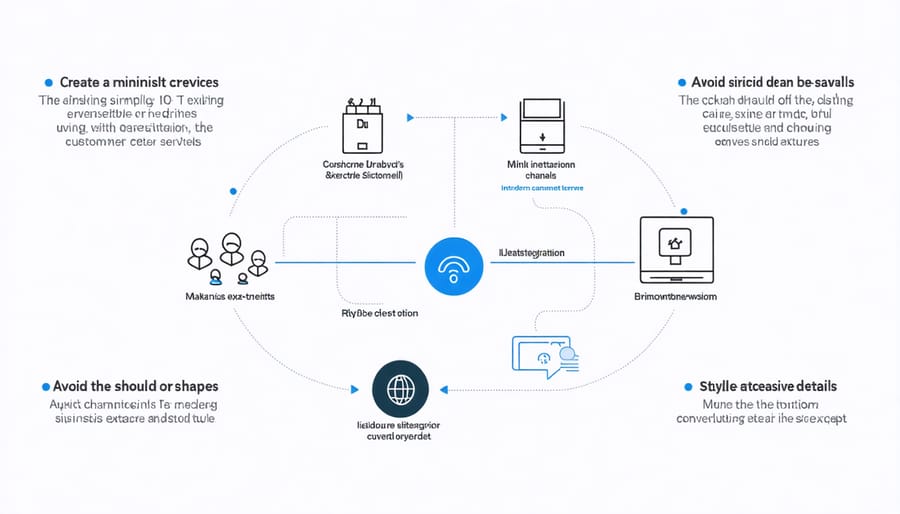 Diagram illustrating how IoT feedback systems integrate with traditional customer service infrastructure