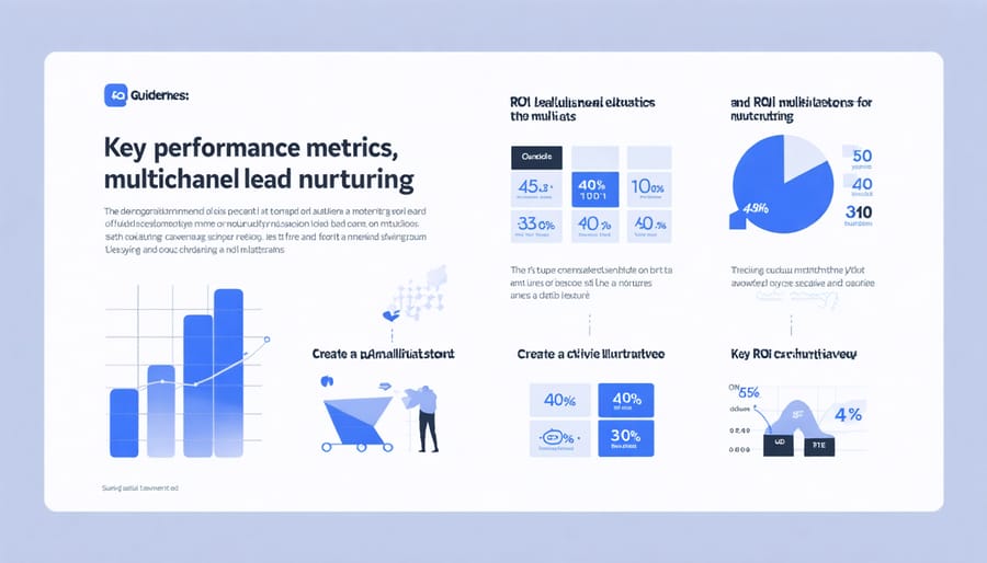 Performance metrics and ROI visualization for B2B lead nurturing campaigns