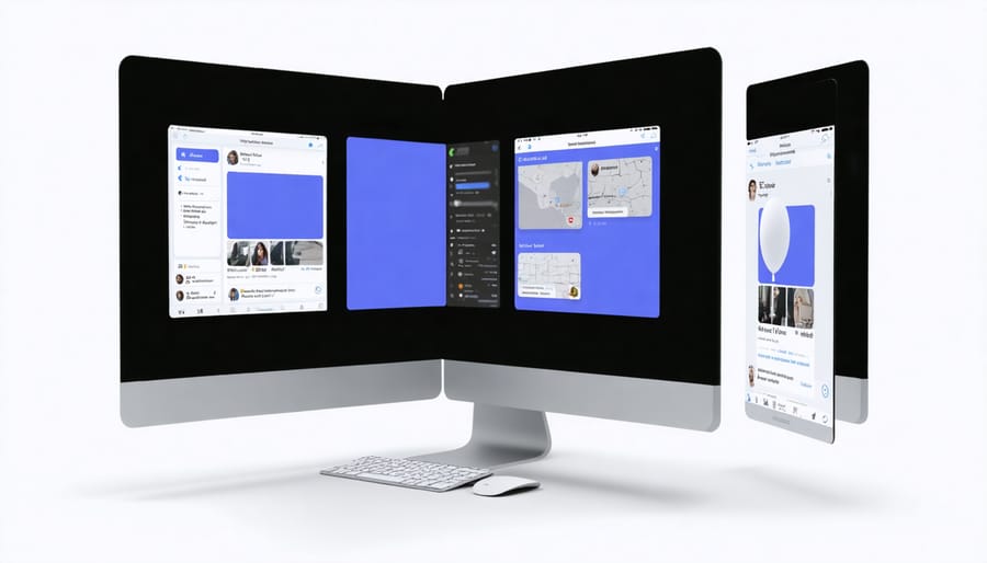 Visual demonstration of smart resize tool adapting a single design across multiple platform formats