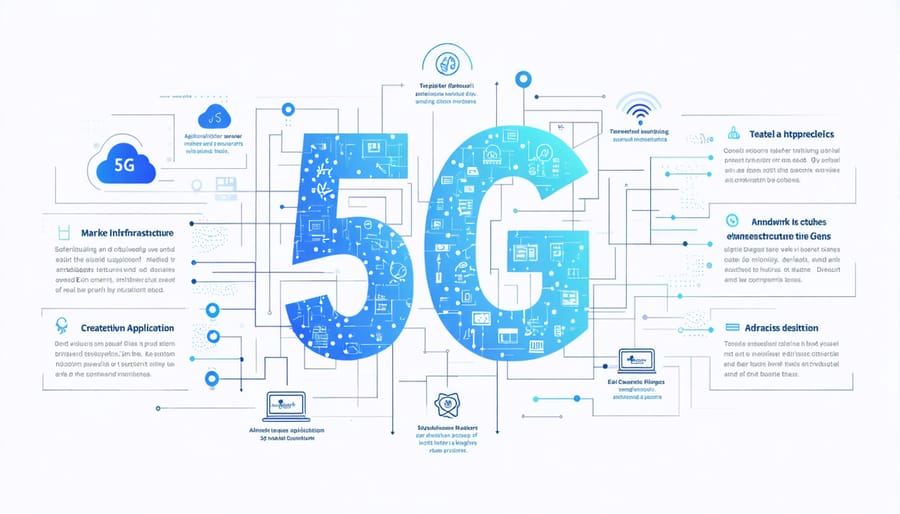 Diagram of 5G network architecture for marketing implementations