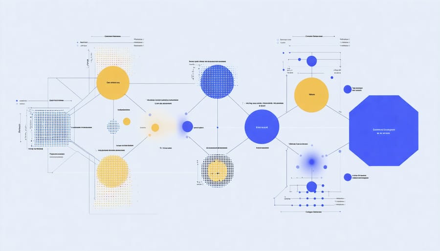 Interactive 3D visualization of customer segments grouped by AI analysis patterns