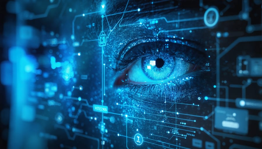 Finger pressing on illuminated biometric fingerprint scanner