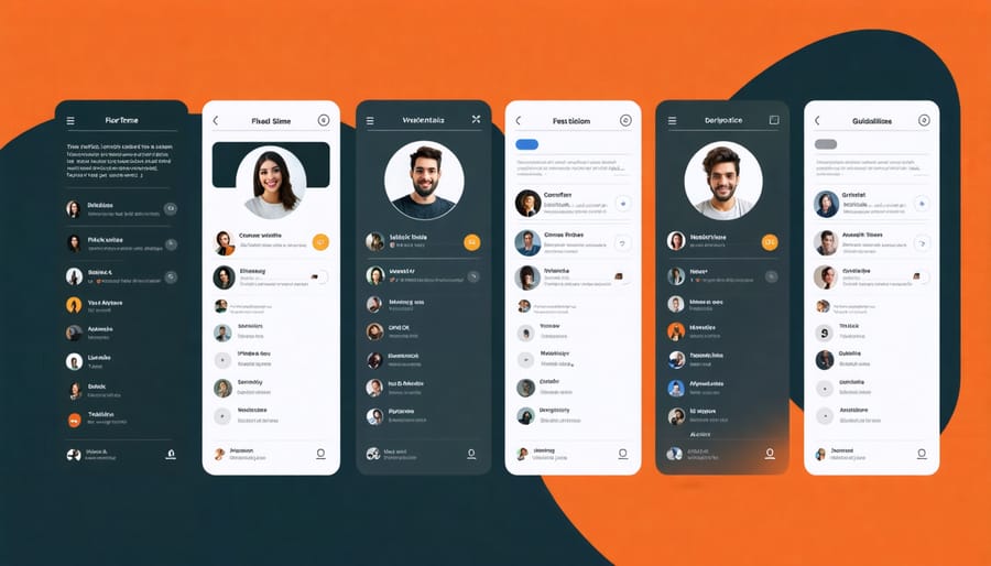 Split-screen display of personalized content delivery across different customer segments
