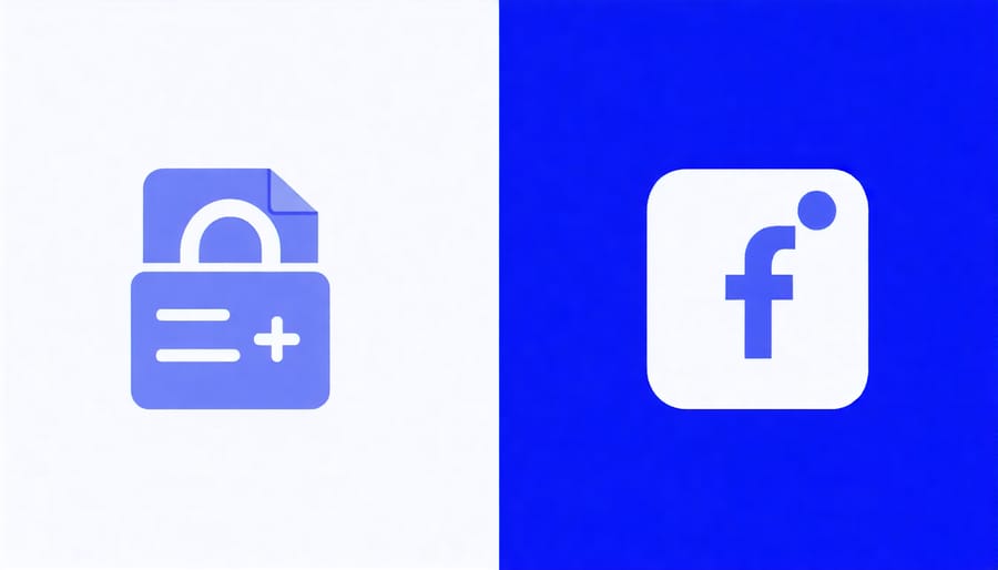 Visual representation of HIPAA protection between medical records and social media platforms