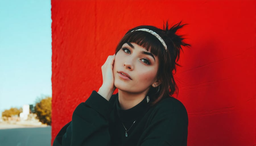 Content creator photographing product in natural light home studio setting