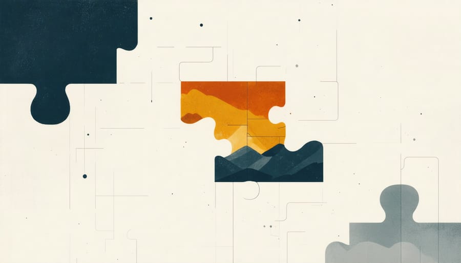 Business puzzle with missing pieces representing gaps in conversion tracking data
