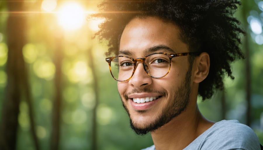 Customer using mobile shopping app on smartphone in casual setting