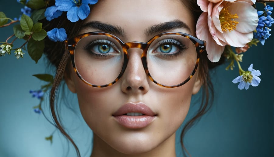 Overhead view of various advertising materials and mockups in different sizes and formats