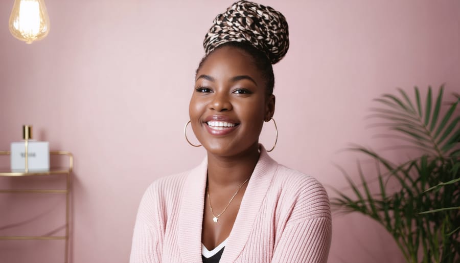 Multiple smartphones displaying various social media platforms held in circle formation
