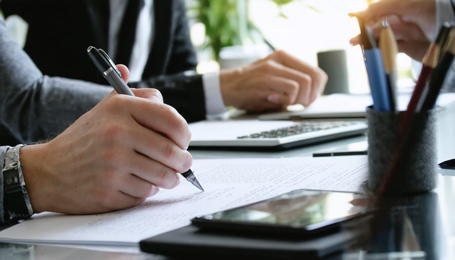 Business professional overwhelmed by multiple customer feedback channels and messages