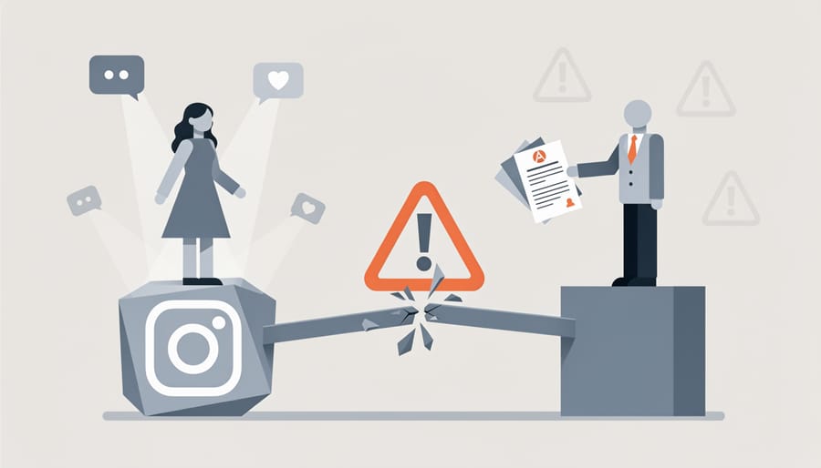 Red warning flags on office desk symbolizing business alert signals