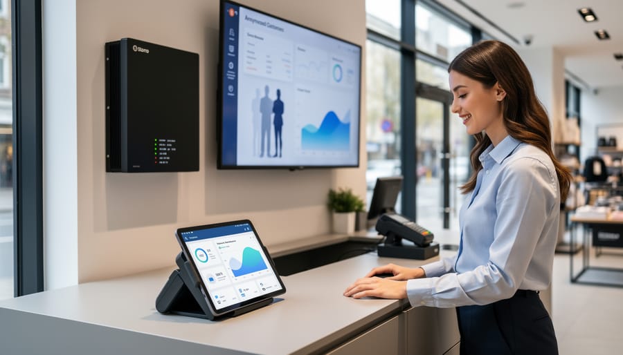 Edge computing server hardware installed in business office environment