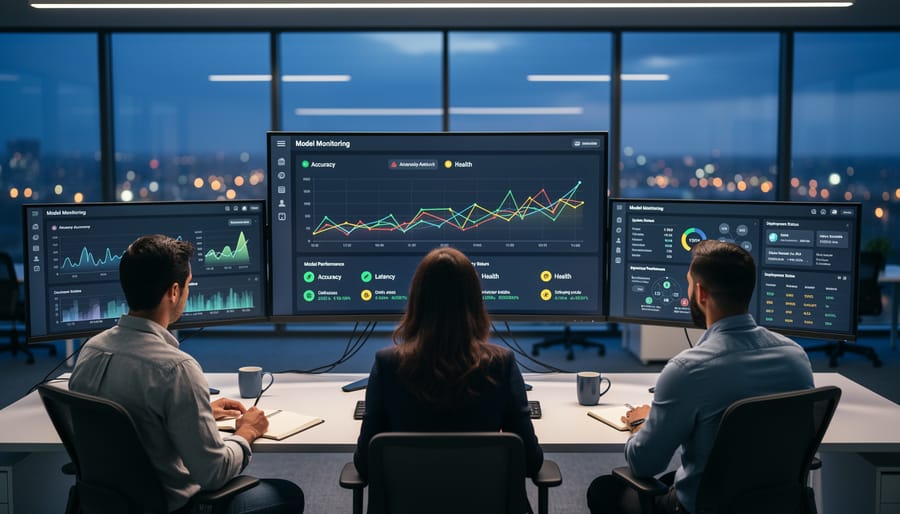 Close-up of hands performing precision maintenance and calibration on industrial equipment