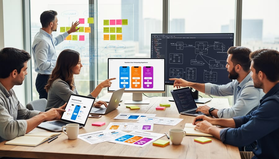 Person's hand holding smartphone with finger about to tap screen