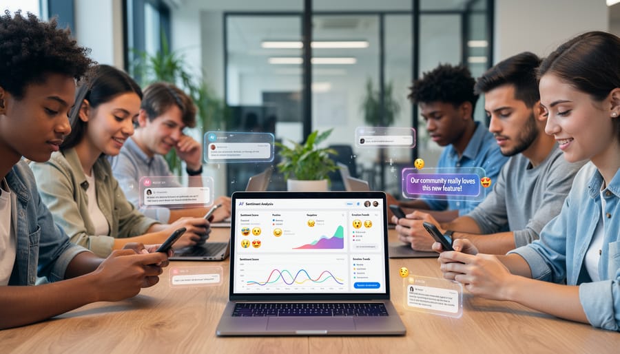 Person using smartphone with reflection showing emotional engagement with digital content