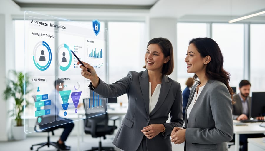 Business handshake representing trust between marketers and customers