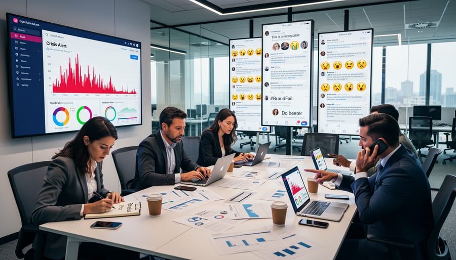 Person viewing urgent social media notifications on smartphone screen