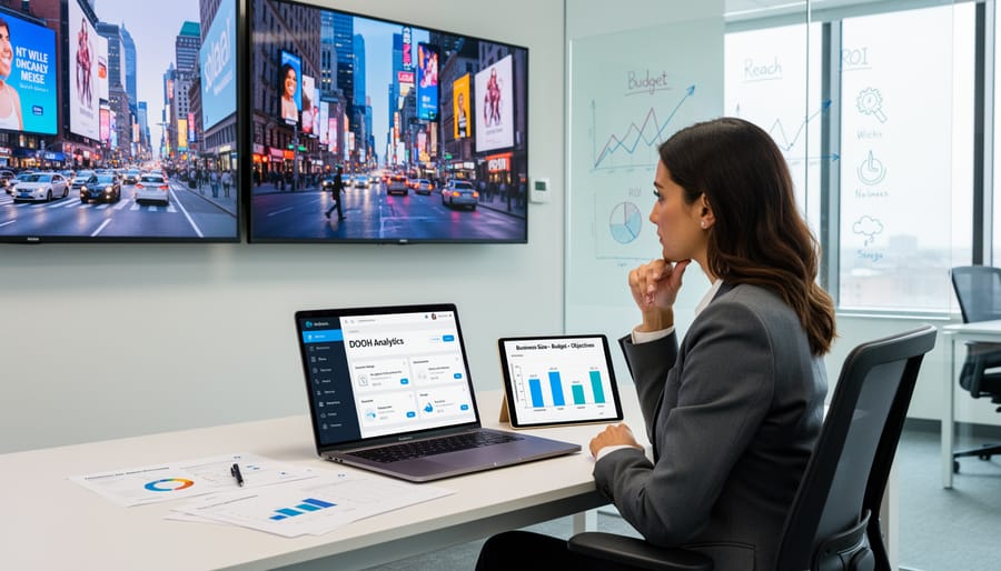 Business team collaborating and reviewing marketing tools and strategies