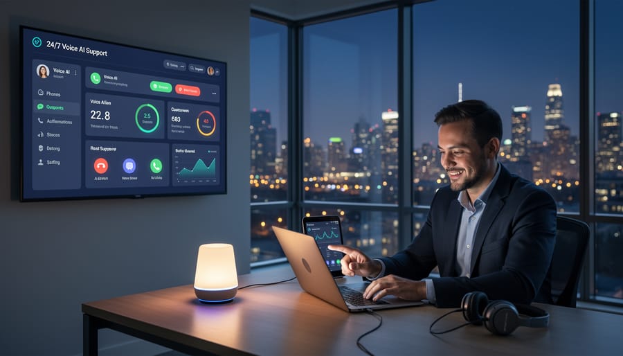 Business professional holding smartphone showing incoming customer call